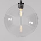 Open Box: Sculptural Pendant Globe Shade (13") - Clear