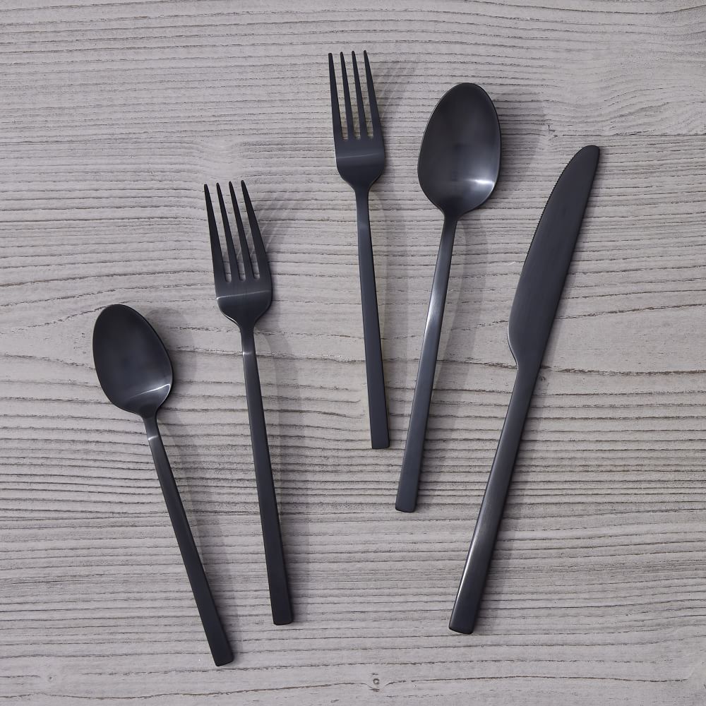 Briggs Flatware Sets - Black Satin