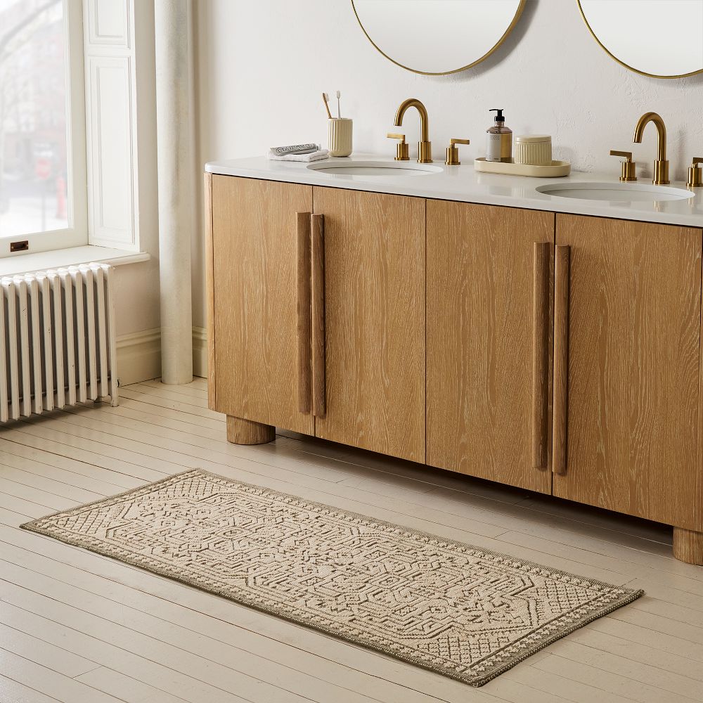 Woven Persian Bath Runner - 24"x60", Elm
