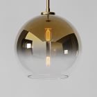Open Box: Sculptural Glass Shade, Globe (11') - Gold Ombre
