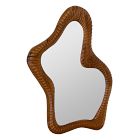 Carved Wood Irregular Mirror