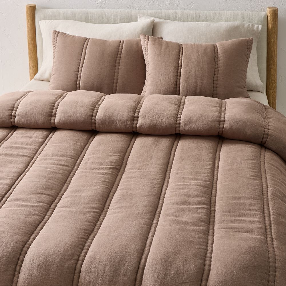 European Flax Linen Comforter (Mulberry)