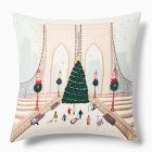 Nicole Cicak Brooklyn Bridge Christmas Pillow Cover