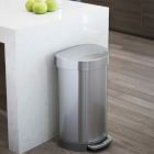 simplehuman Semi-Round Liner Rim Trash Can