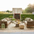 Sunburst Macrame Pouf