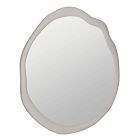 White Asymmetrical Wall Mirror