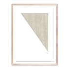 Angle II in Taupe Framed Wall Art by The Holly Collective
