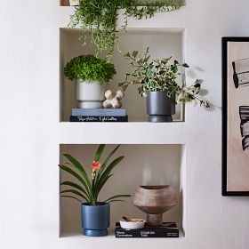 Bishop Ceramic Indoor/Outdoor Tabletop Planters | West Elm