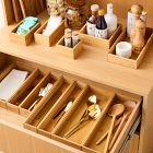 mDesign Bamboo Drawer Organizers (Set of 2)