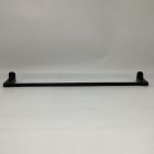 Open Box: Mid-Century Contour Bathroom Hardware Towel Bar (24") - Matte Black