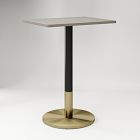 Orbit Restaurant Rectangle Bar Table - Quartz