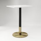 Orbit Restaurant Rectangle Bar Table - Quartz