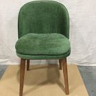 Open Box: Wayne Dining Chair Armless - Performance Distressed Velvet Tarragon, Cool Walnut