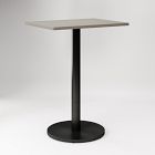 Orbit Restaurant Rectangle Bar Table - Quartz
