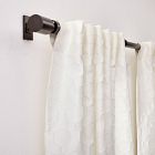 Open Box: Honeycomb Jacquard Light Filtering Curtain (48"W x 84"L) - Mocha