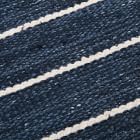 Cord Stripe Indoor/Outdoor Rug, 12"x12" Swatch, Midnight