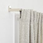 Open Box: Dash Jacquard Light Filtering Curtain (48" x 96") - Pearl Gray