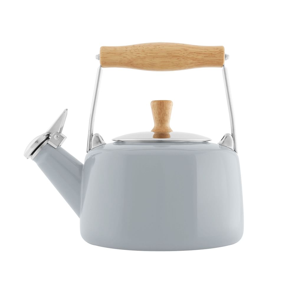 Chantal Sven Kettle with Wood Handle - 1.4 qt, Fog Gray