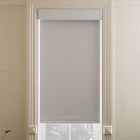 Open Box: Custom Basketweave Blackout Cordless Roller Shade, 23"W x 48"L - Porcelain