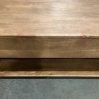 Open Box: Anton Solid Wood Storage Coffee Table (42") - Burnt Wax