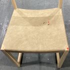 Open Box: Clyde Leather Dining Chair - Ludlow Leather Cumin, Blonde