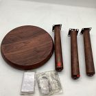 Open Box: Colin King Acacia Wood 3-Leg Side Table (14") - Rustic Brown