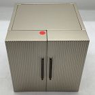 Open Box: Modern Fluted Jewelry Box, Cube 10"H - Champagne