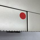 Open Box: Modern Fluted Jewelry Box, Cube 10"H - Champagne