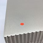 Open Box: Modern Fluted Jewelry Box, Grand (7.5"H) - Champagne