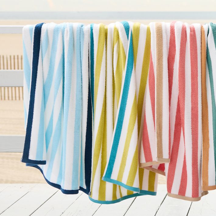 Biarritz Woven Stripe Beach Towel | West Elm