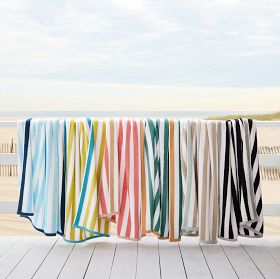 Biarritz Woven Stripe Beach Towel | West Elm