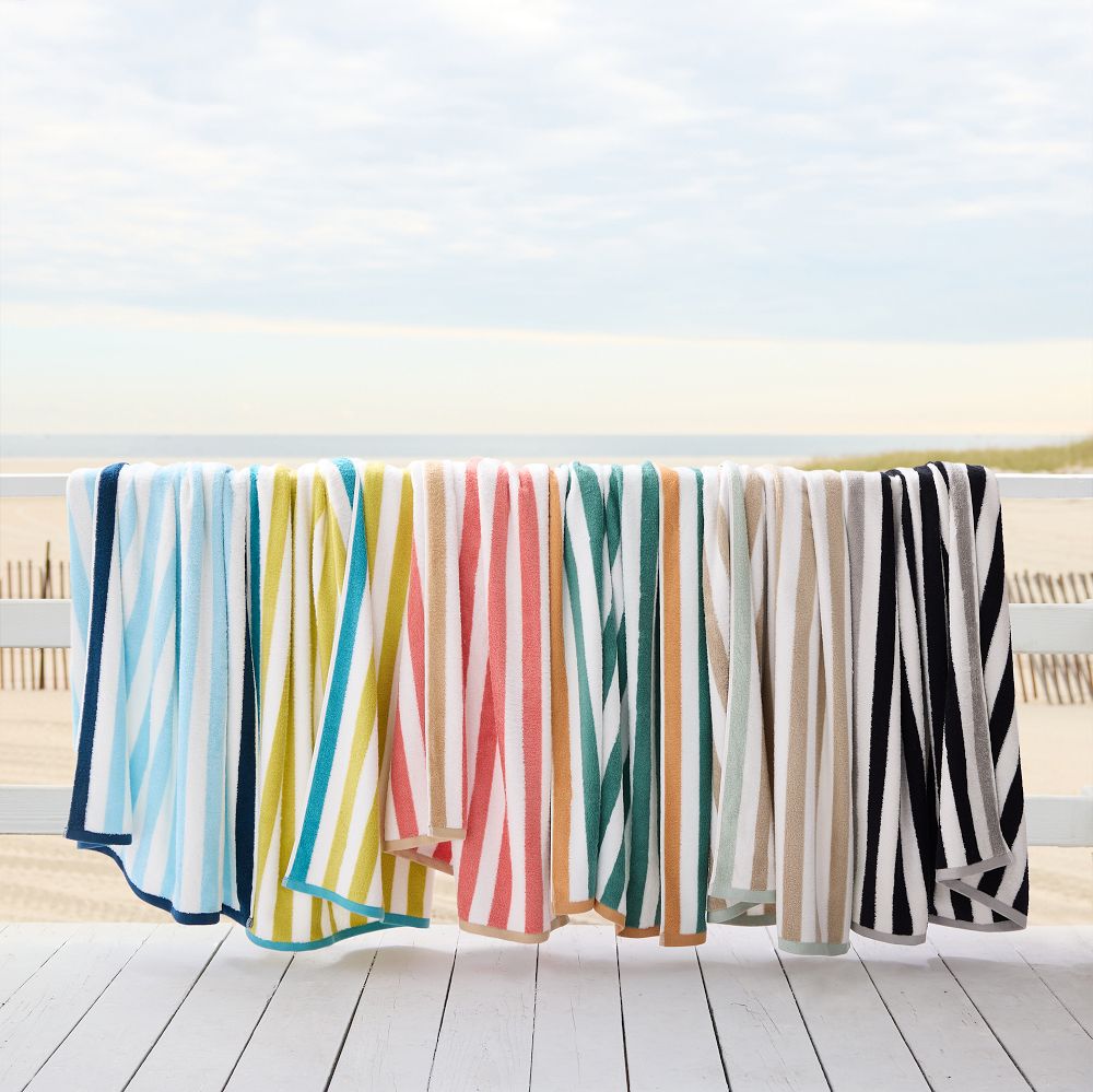 Biarritz Woven Stripe Beach Towel