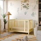 Open Box: Babyletto Rolli 9n1 Convertible All-Stages Crib w/ Bassinet & Toddler Bed Conversion Kit - Pale Yellow