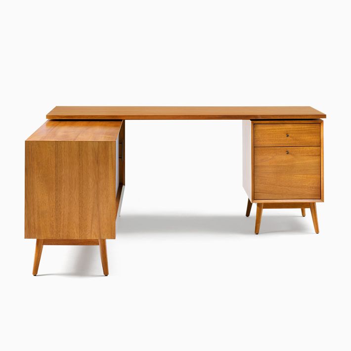 Mid-Century Modular L-Shaped Desk 70