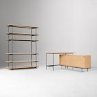 Pierce L-Shaped Desk (60") &amp; Open Shelf (60") Set