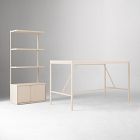 Tandem Worktable (72") &amp; Free Standing Shelf Set