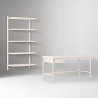 Tandem Desk (60") &amp; Modular Open Shelf Set