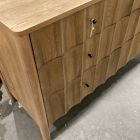 Open Box: Kids Scalloped 6-Drawer Dresser (56") - Toasted Oak