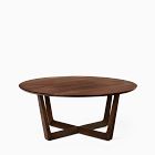 Open Box: Stowe Solid Wood Round Coffee Table (36") - Dark Walnut