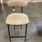 Open Box: Grier Leather Counter Stool (26") - Ludlow Leather Sand, Textured Antique Bronze