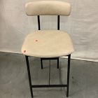 Open Box: Grier Leather Counter Stool (26") - Ludlow Leather Sand, Textured Antique Bronze