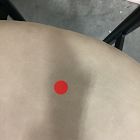 Open Box: Grier Leather Counter Stool (26") - Ludlow Leather Sand, Textured Antique Bronze