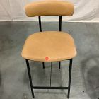 Open Box: Grier Leather Counter Stool (26") - Ludlow Leather Sesame, Textured Antique Bronze