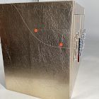 Open Box: Mid-Century Lacquer Jewelry Box, Large (13.5"H) - Champagne