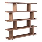 Modern Staggered Bookshelf (63")