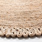 Round Concentric Jute Rug