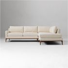 Parker 2-Piece Bumper Chaise Sectional (108")