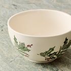 Tannenbaum Holly Stoneware Cereal Bowl Sets
