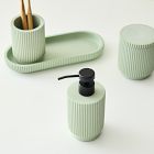 Fluted Concrete Bath Accessories