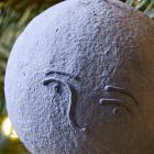 Cotton Mache Full Moon Ornament